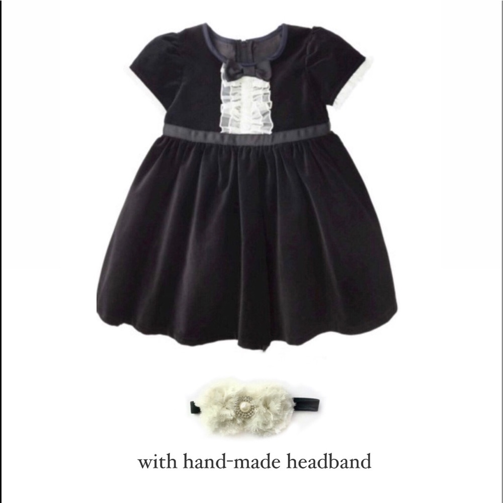 Harajuku Mini Black Velvet Dress